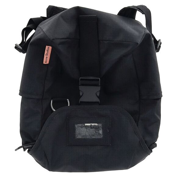 Acne Studios Ripstop Backpack in Black Nylon - Picture 1 of 11
